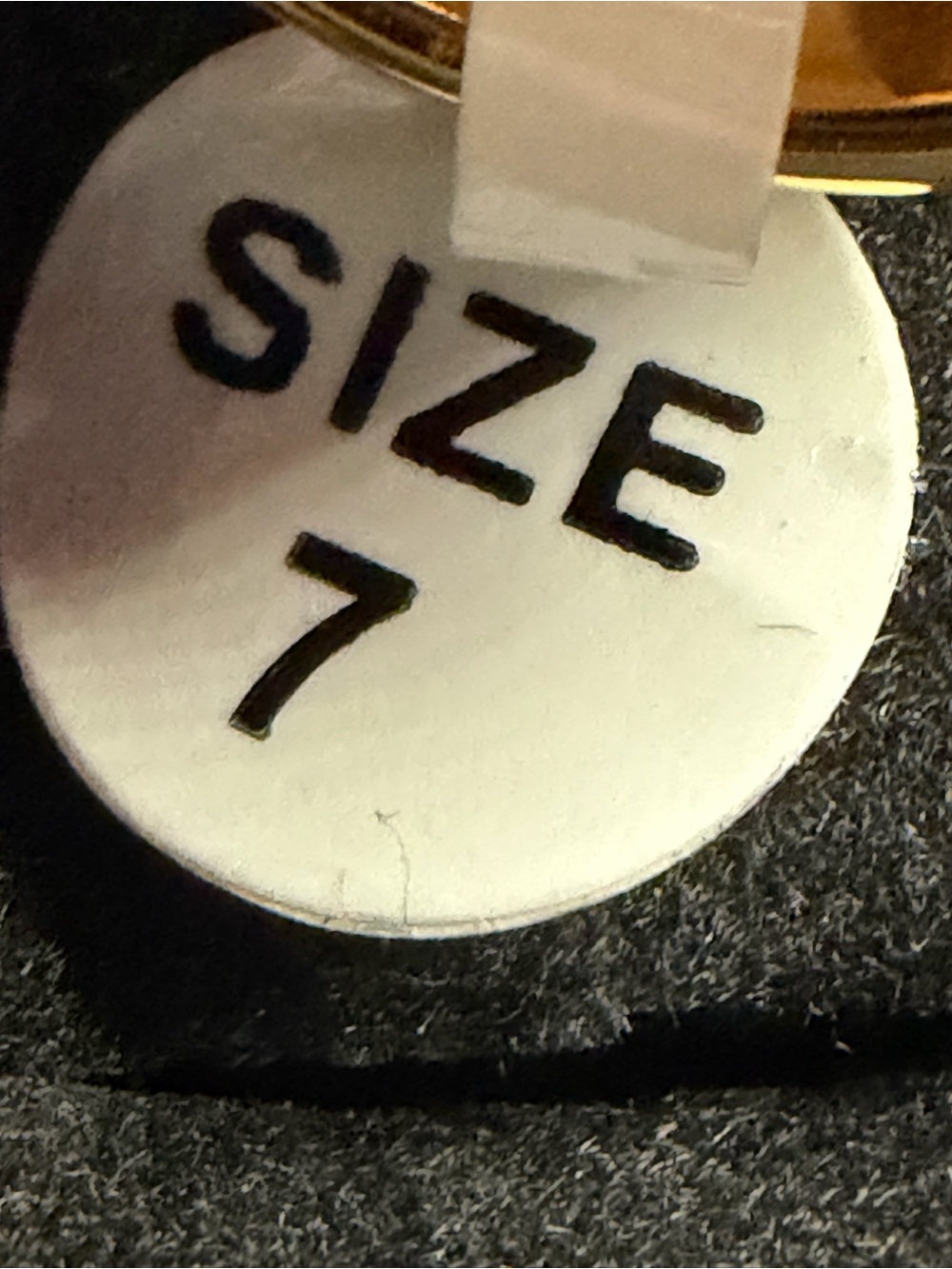 Gold plasted size 7 ring - Picture 3 of 3